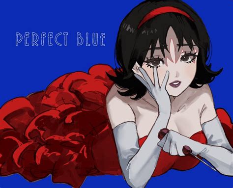 Inu Totemo Kirigoe Mima Perfect Blue Commentary Request Highres 1girl Bare Shoulders
