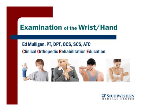 Wristhand Exam Lecture