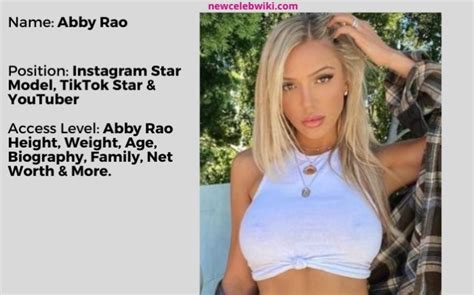 Abby Rao Onlyfans Height Affairs Body Net Worth More