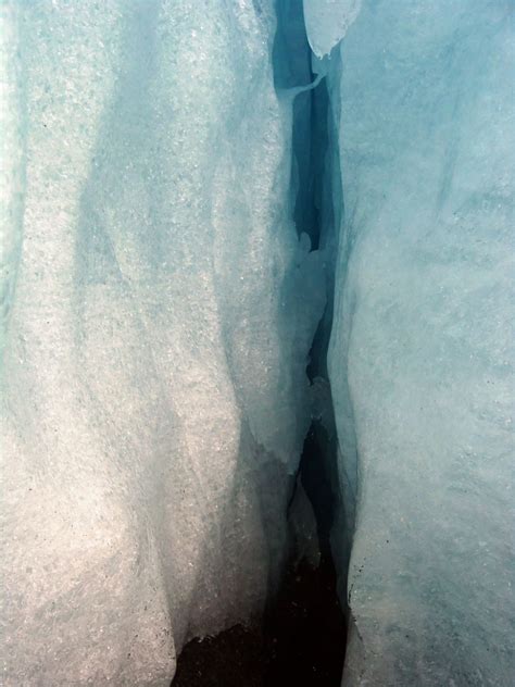 Crevice Deep Inside Of A Glacier Alaska The Last Frontier Glacier