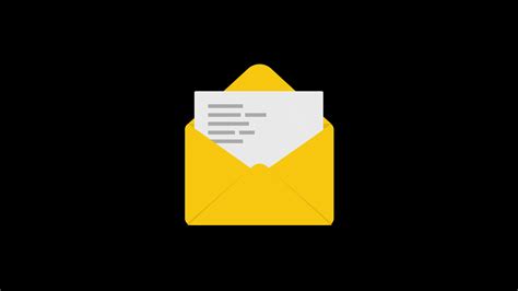Email Icon Animation Email Envelope Loop Animation With Alpha Channel