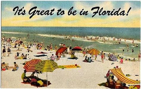 Vintage Florida Postcard Its Great To Be In Florida Unused