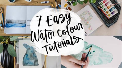 7 Easy Watercolor Projects For Beginners Youtube