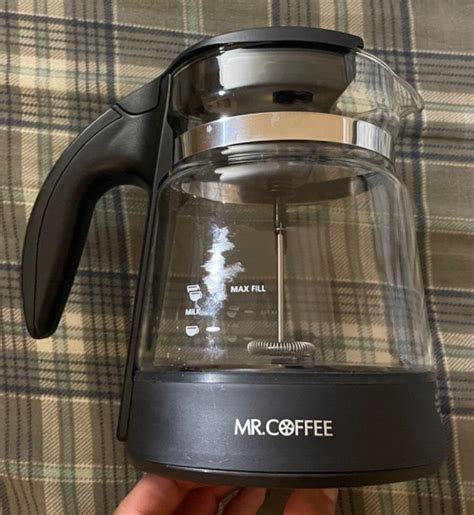 Mr Coffee Cafe Latte Maker Bvmc El1 Replacement Carafe With Lid And Whisk