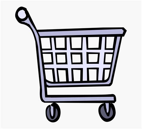 Transparent Pushing Shopping Cart Clipart Basket Shopping Clip