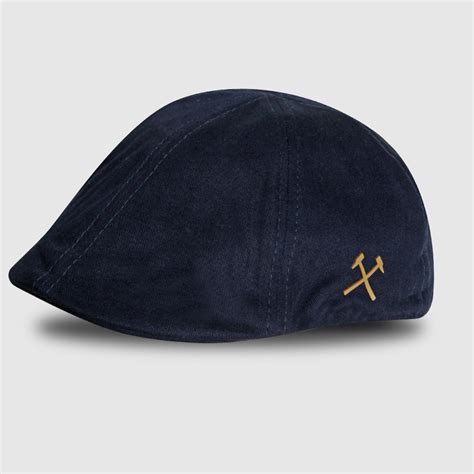 Claret Collection Navy Gatsby Flat Cap
