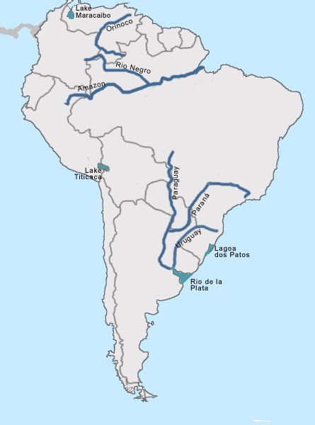 South America Rivers Map Quotes