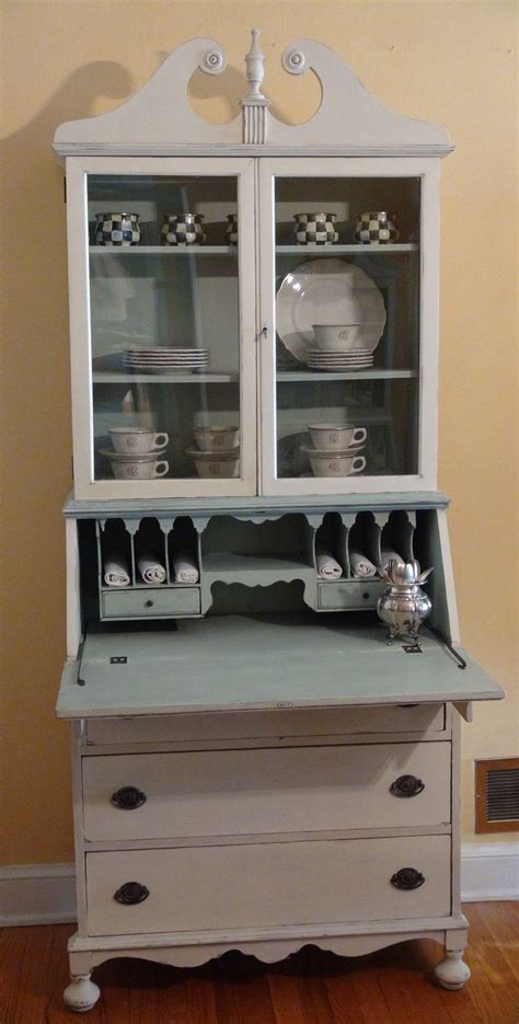 Choose from contactless same day delivery, drive up and more. Antique Painted Secretary Desk in Duck Egg Blue and Old ...