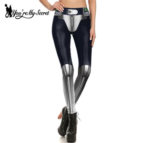 Youre My Secret Fashion Leggings Women 3d Digital Print Star Wars Armor Comic Cosplay Workout