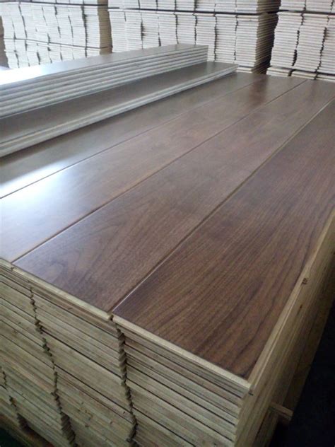 Premium Wide Plank American Walnut Engineered Flooring Single Strip