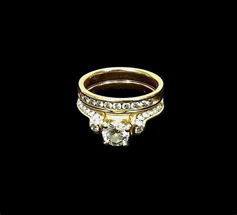 Lot Shane Co K Gold Diamond Wedding Ring Set