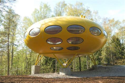 rare flying saucer shaped futuro house may land at university of the arts london evening