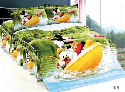 Mickey Mouse Donald Duck Comforter Bedding Sets Single Twin Size Quilt