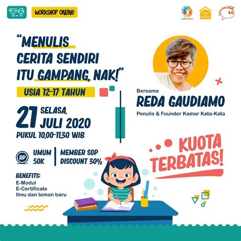 Komunitas School of Parenting | Menulis Cerita Sendiri itu Gampang, Nak!