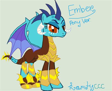 Mlp Princess Ember Pony Version By Raritychitchatcity On Deviantart