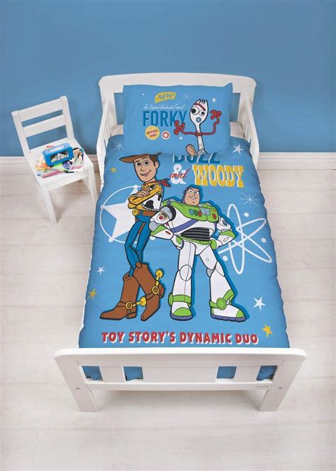 Disney Official Toy Story 4 Junior Toddler Rescue Cot Duvet Cover