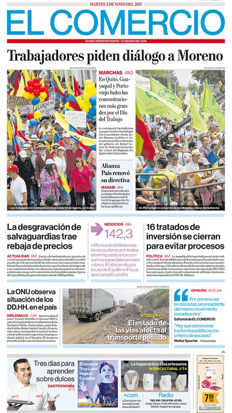 El Comercio Ecuador Martes 02 De Mayo De 2017 Infobae