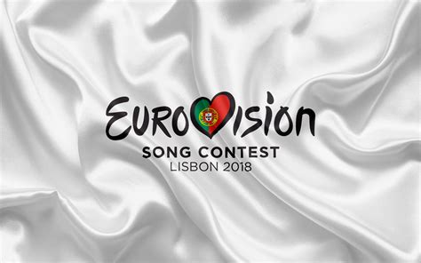 Download Wallpapers Eurovision Song Contest 2018 Lisbon 2018 Logo