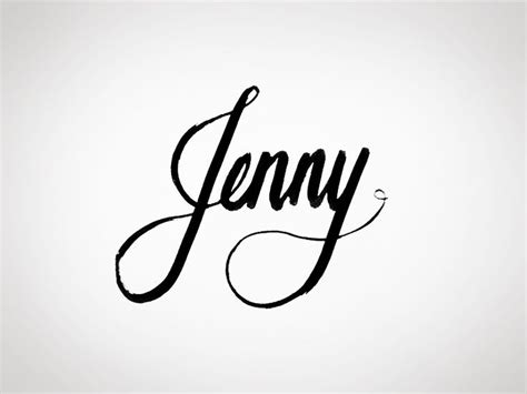 Jenny Name Tattoos Signature Ideas Lettering