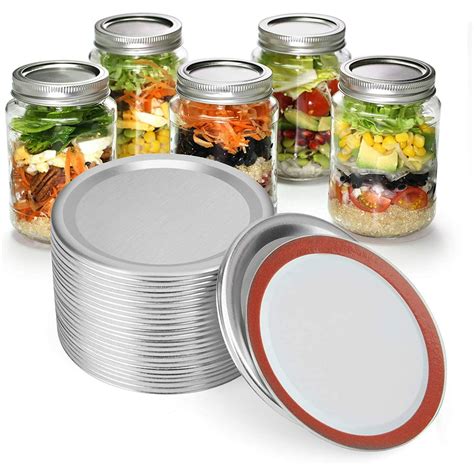 24 pcs ball wide mouth canning lids 86mm mason jar canning lids reusable split type lids leak