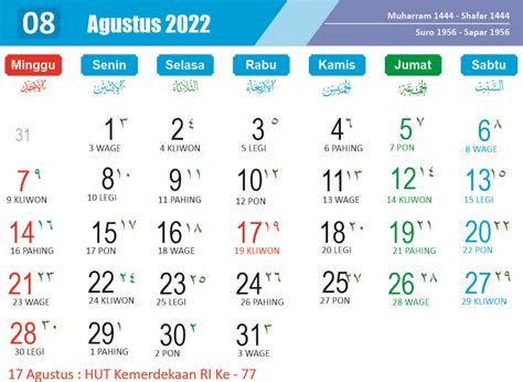 Template Desain Master Kalender Cdr 2022 Lengkap Jawa Hijriyah Dan