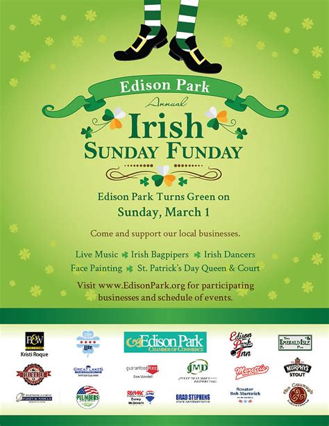 Irish Sunday Funday Edison Park