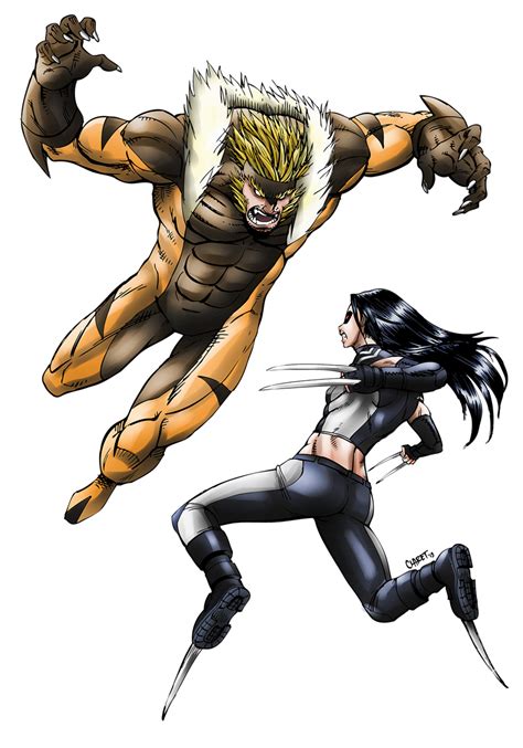 Wolverine And Sabertooth Vs Morbius And Werewolf By Night