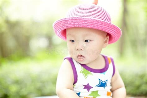 Baby In Red Hat Stock Image Image Of Stroller Sweet 43361991