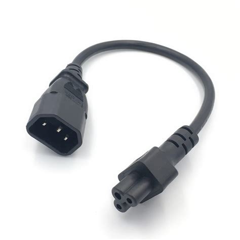 IEC 320 C14 Male Plug To C5 Female Adapter Cable IEC 3 Pin Male To C5