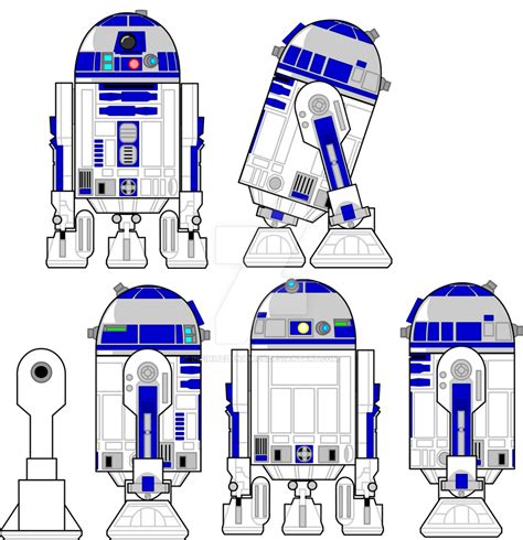 R2 D2 Model Sheet By Infinitedynamics On Deviantart