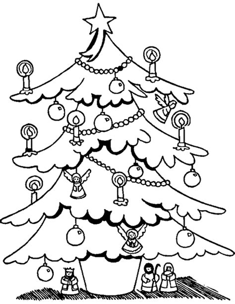 Árbol de Navidad para colorear