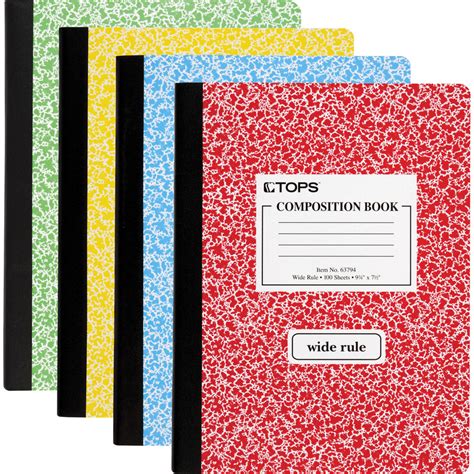 Tops Wide Ruled Composition Books Notebooks Tops Products