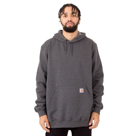 Carhartt K121 Midweight Pullover Hoodie Carbon Heather Shopee