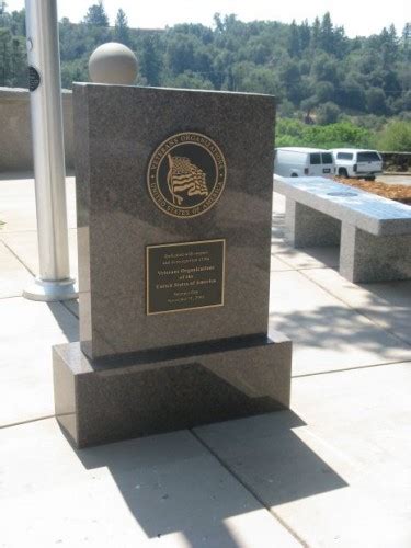 El Dorado County Veterans Monument Veterans Organizations Stone