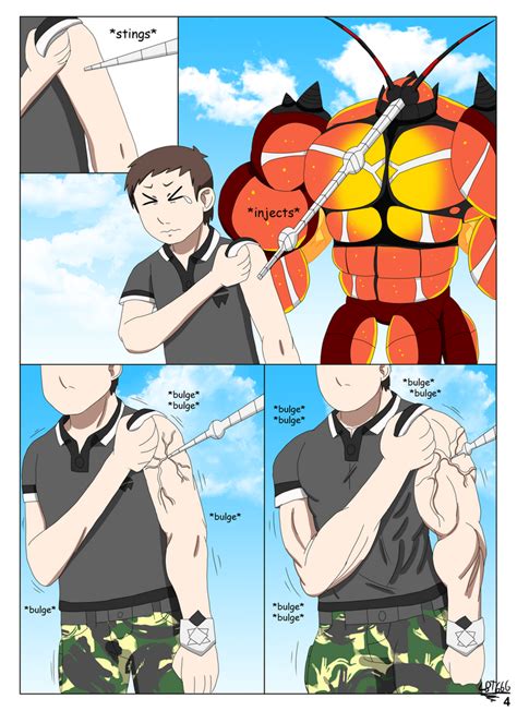 Muscle Growth Comic Buzzwole S Special Fluid 4 By Lordblacktiger666 On Deviantart