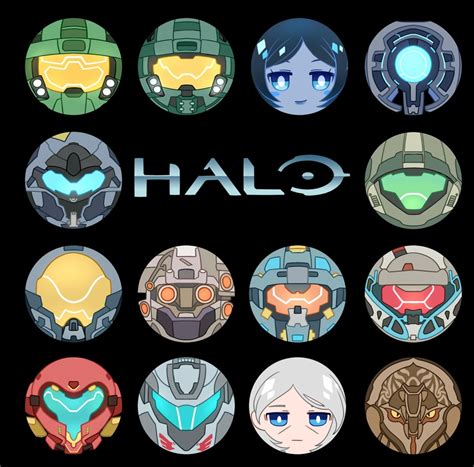 I Drew Some Halos Character Icons Halo