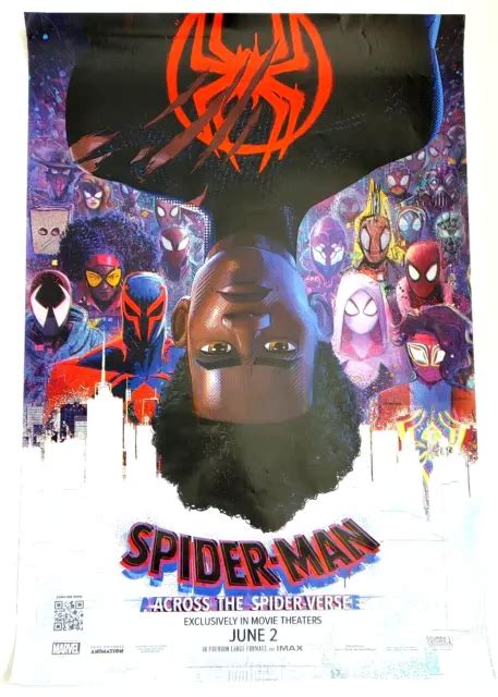 Spider Man Across The Spider Verse Original Ds Movie Poster 27x40 Advance Mp4u 3999 Picclick