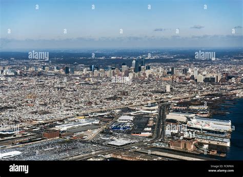 Aerial View Of Downtown Philadelphia Pennsylvania Usa Stock Photo Alamy