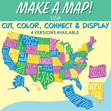Usa Make A Map United States Interactive Bulletin Board Geography