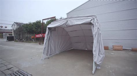 New Design Modern Sturdy Outdoor Steel Structure Folding Car Garage