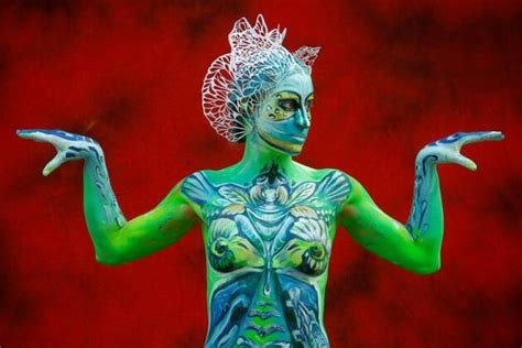 Living Art Stunning Photos Of Models Wearing Paint At World Bodypainting Festival Lifestyle