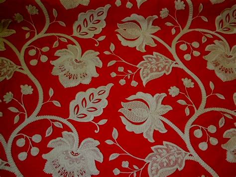 Simply cover one wall in the designer floral wallpaper of your choice, while wallpapering the remaining walls with neutral, complementary colours. High End Embroidered Floral Vine Pattern Fabric