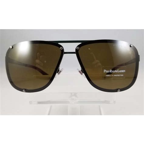Ralph Lauren Sunglasses Rl7055 900573 Matte Green Brown