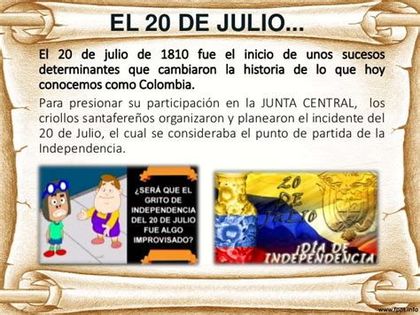 El pasado domingo 18 de julio, el menor. APRENDIENDO JUNTOS : INDEPENDENCIA DE COLOMBIA
