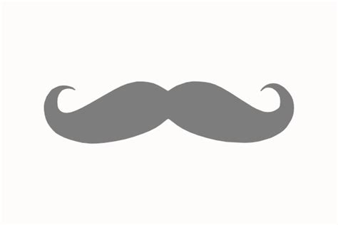 Gray Mustache Clip Art At Vector Clip Art Online Royalty