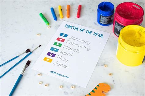 Montessori Months Of The Year Calendar Wheel Tracing Etsy