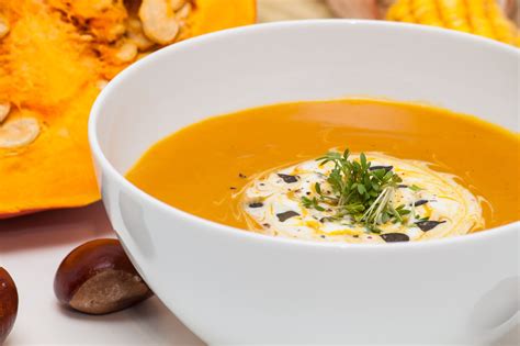 Recette velouté de potimarron aux châtaignes