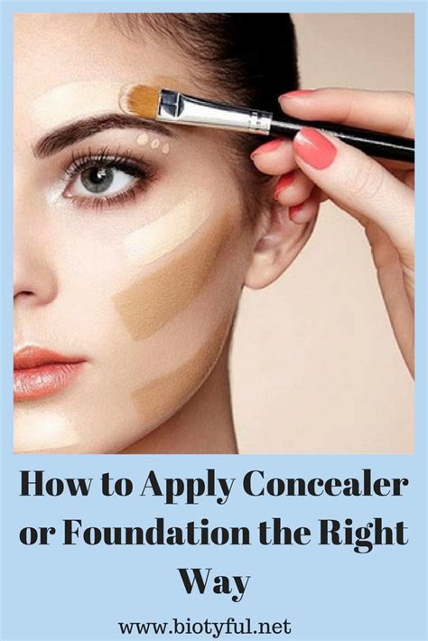 How To Apply Concealer Or Foundation The Right Way How