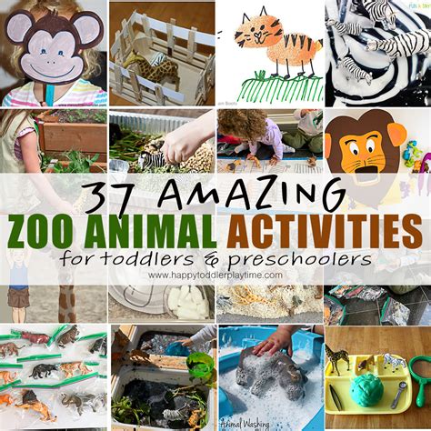 37 Amazing Zoo Animal Activities Happy Toddler Playtime