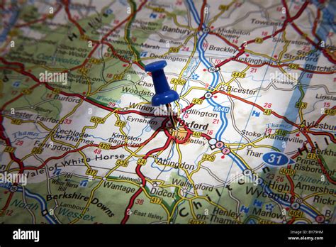 Oxford Su Una Mappa Immagini E Fotografie Stock Ad Alta Risoluzione Alamy